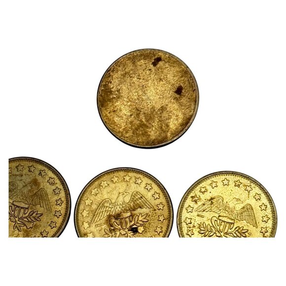 Tokens Metal Lot 18 No Cash Value Exonumia Amusement Car Wash - Picture 7 of 12